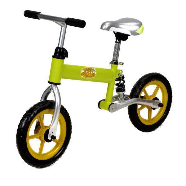 Balansinis dviratukas žalsvas Babymaxi su amortizatoriais